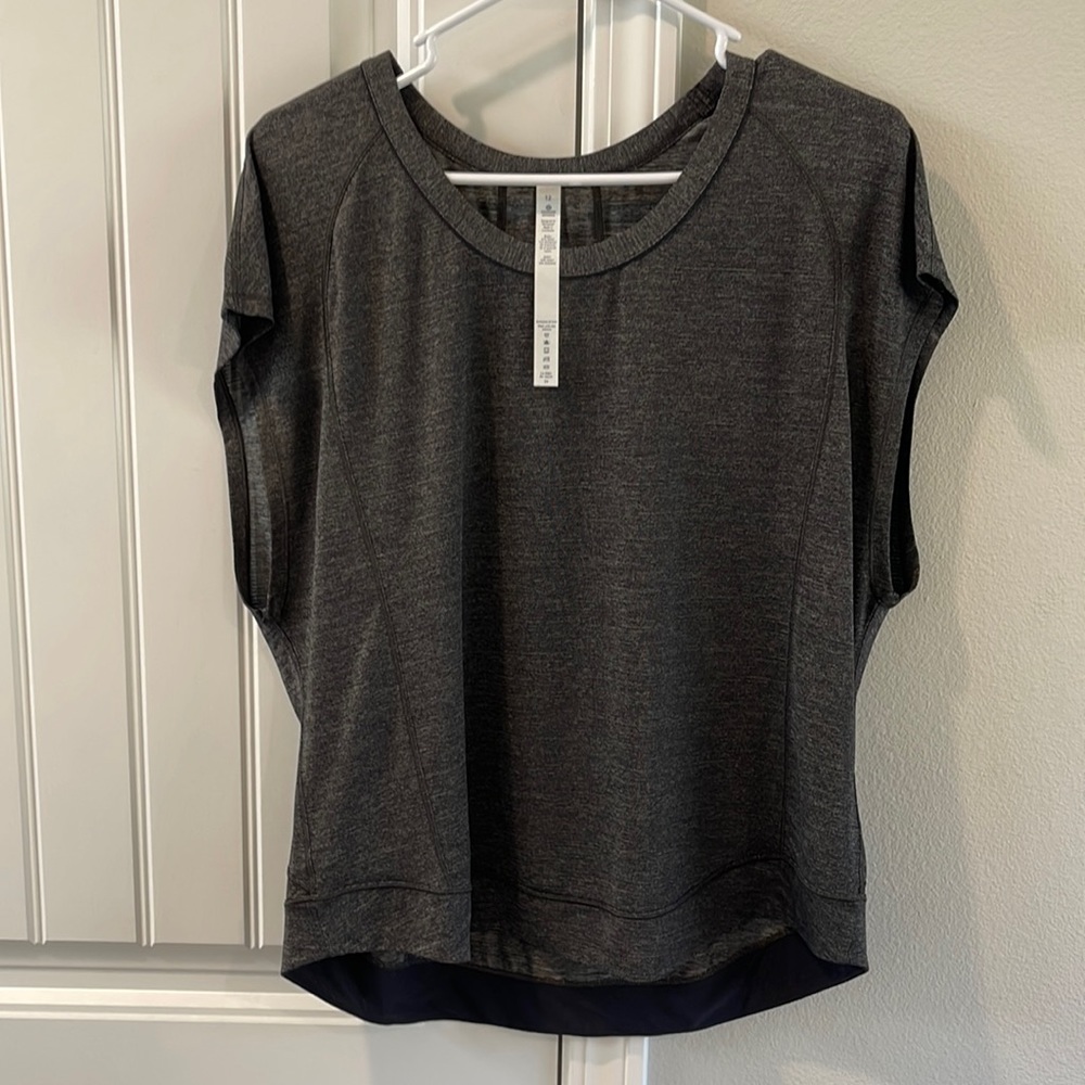 Lululemon womens top charcoal size 12